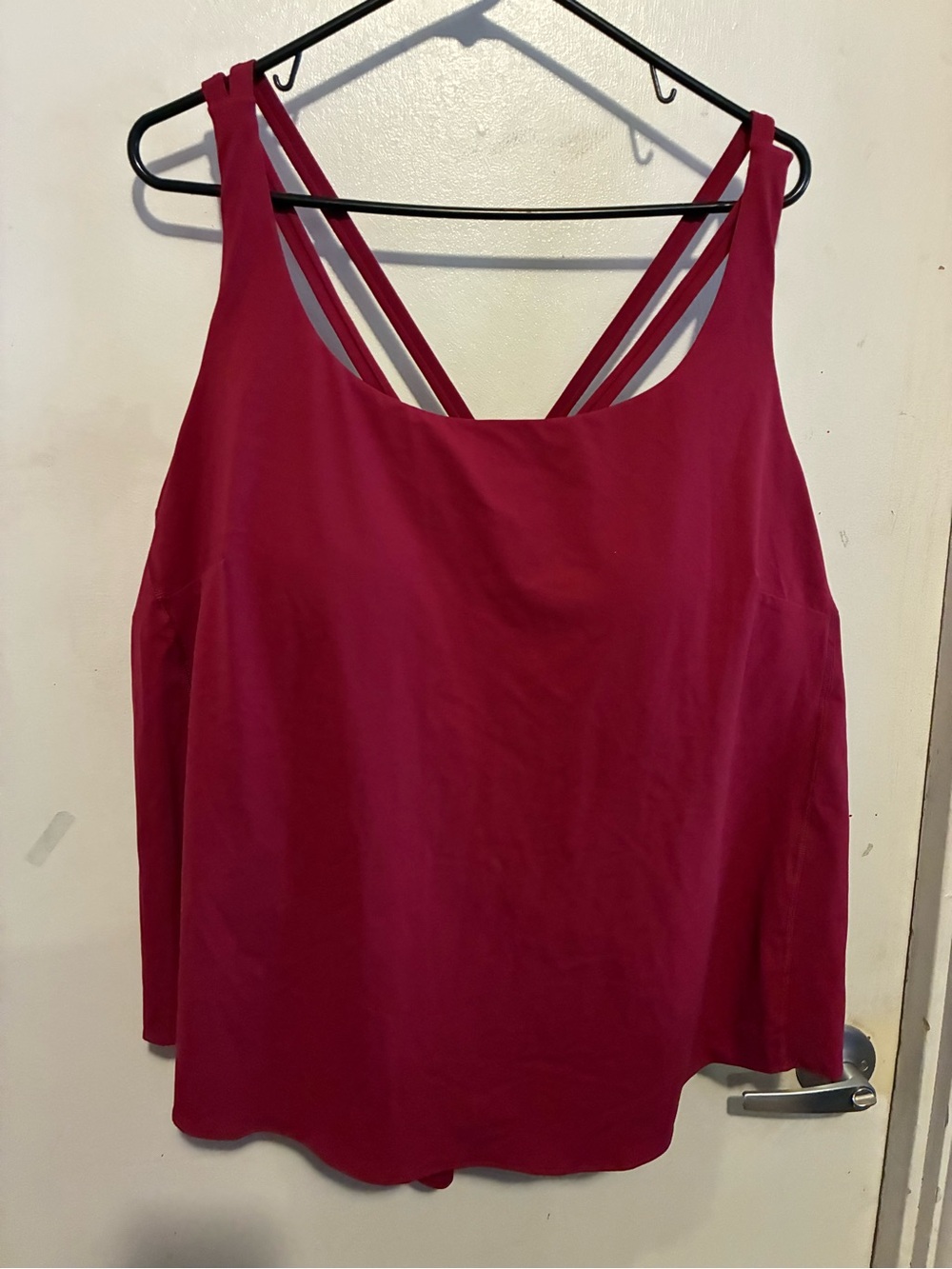 Women’s Strappy Tank Top in Deep Berry